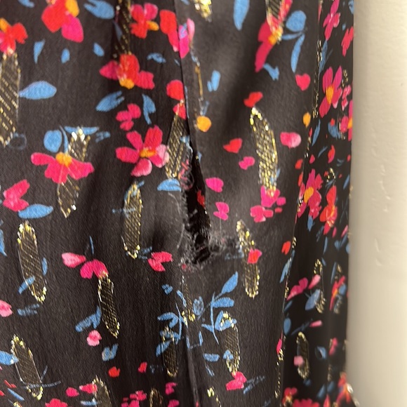 Shoshanna Midnight Dress Size 4 Floral Maxi Asymmetrical - Picture 5 of 10